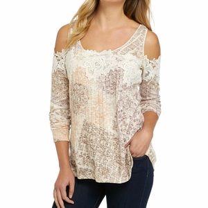 Vintage America Blues Bethany Cold Shoulder Top